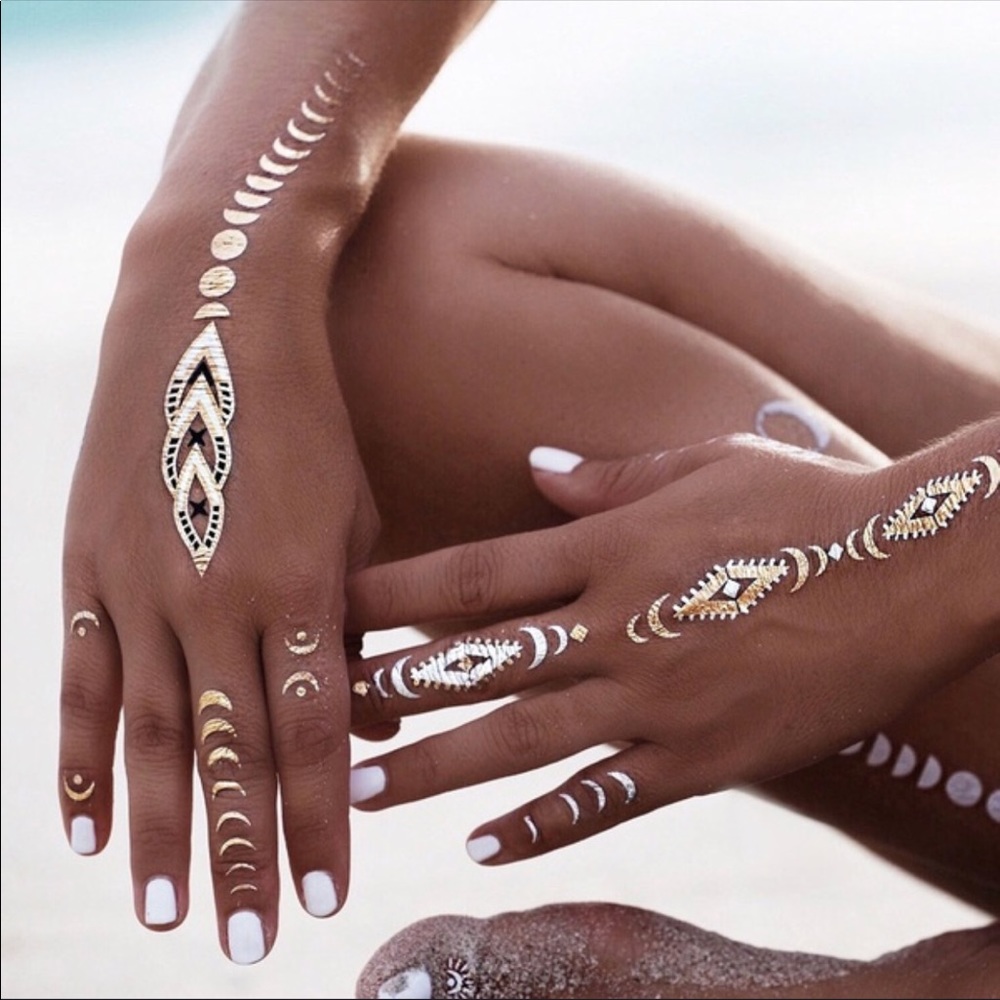 ✨Shiny Foil Temporary Summer Tattoos!